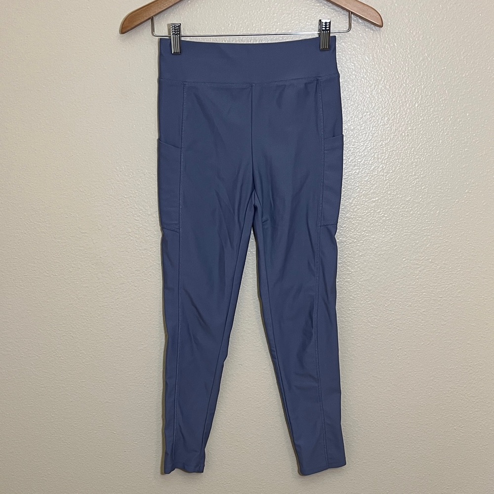 Runway Blue Athletic Leggings